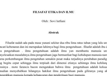 Filsafat Etika dan Ilmu