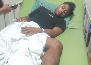 Muklis, Pemuda Pematang Silampuyang ini Patah Tulang Kaki Dianiaya Security dan BKO Kebun Marihat