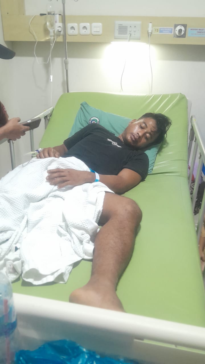 Muklis, Pemuda Pematang Silampuyang ini Patah Tulang Kaki Dianiaya Security dan BKO Kebun Marihat