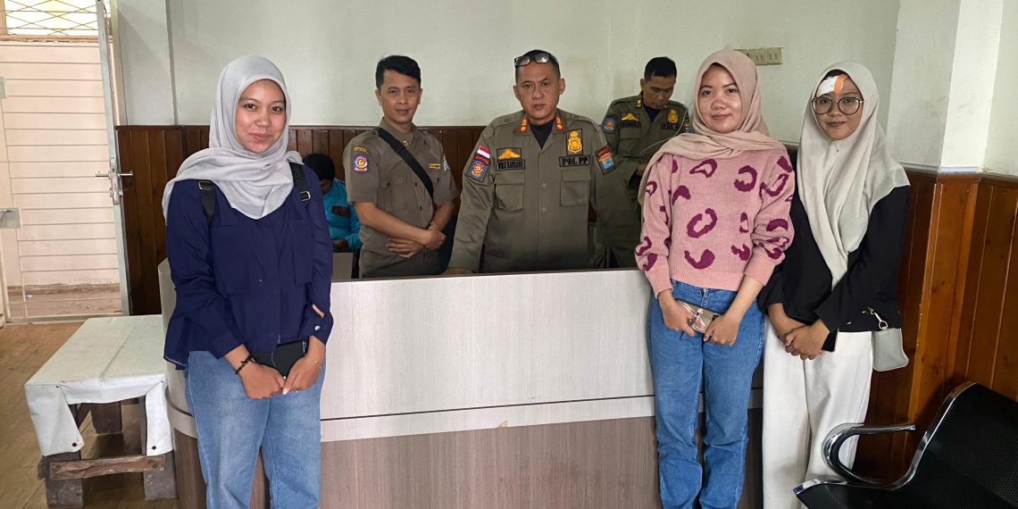 Satpol PP Pantau Kenyamanan dan Keamanan Revitalisasi Kawasan Wisata BKB Palembang