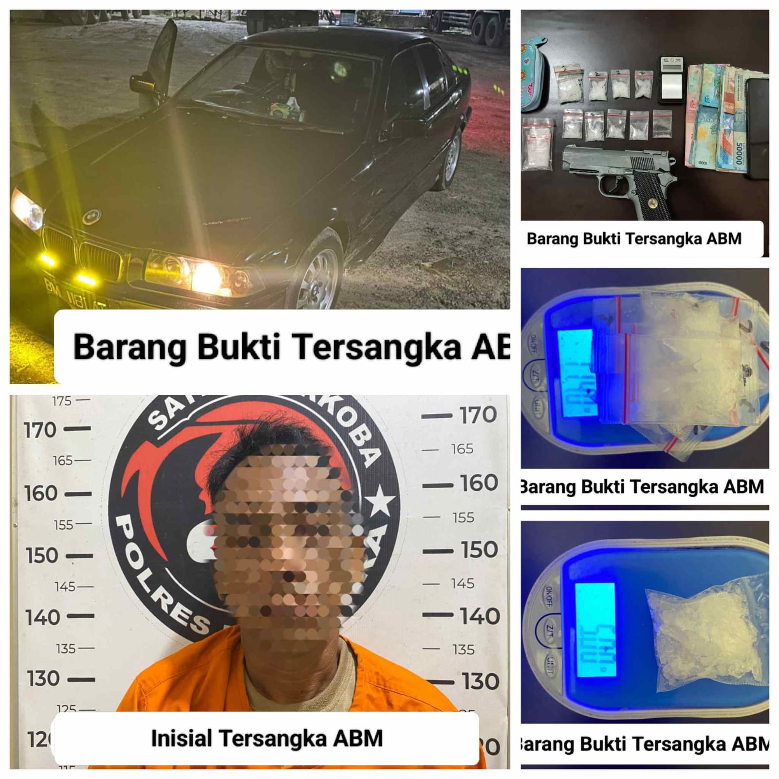Sat Resnarkoba Polres Batu Bara Tangkap Pengedar, Sita Belasan Gram Sabu dan Sepucuk Airsoft Gun