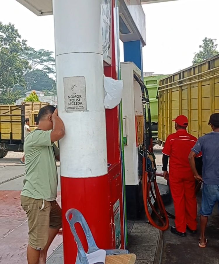 SPBU Koktong Pematangsiantar Jual Solar Subsidi ke Beberapa Truk dengan Tangki Modifikasi
