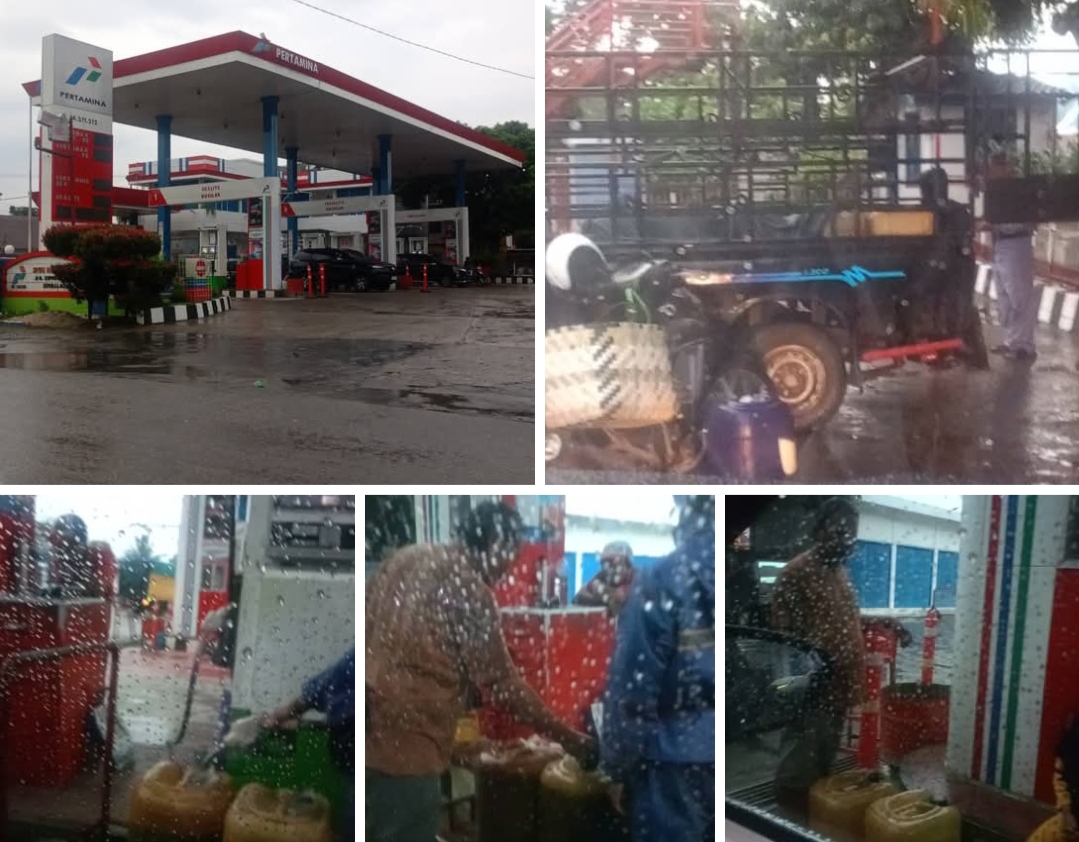SPBU Serbelawan Jual BBM Subsidi ke Puluhan Jerigen dalam Bak Pickup