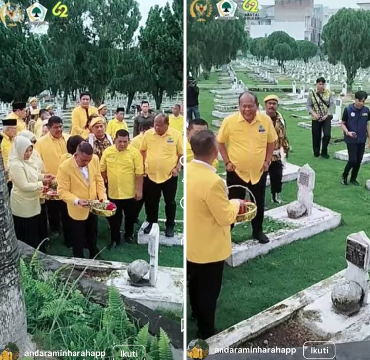 Berziarah ke Makam Pahlawan, Sekretaris DPD Partai Golkar Sumut Melangkahi, Memijak dan Berdiri di atas Kuburan Muslim