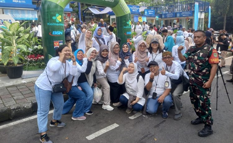 Babinsa Koramil 06-03/Bogor Timur Dampingi Kunjungan Wakil Kementrian Kesehatan Republik Indonesia