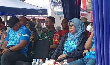 Babinsa Koramil 06-04/Bogor Barat Kawal Pengamanan Jalan Santai Dalam Rangka HUT Hari Koperasi Ke 77 Tahun