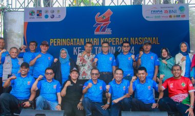 Kolaborasi Bersama Dekopinda, Pj Wali Kota Bogor Resmikan Sentra Kuliner Bundaran  Yasmin