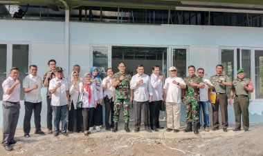 Dandim 0606/Kota Bogor Hadiri kunjungan Tim BGN Pusat, progres pembangunan unit pelayanan makan bergizi wilayah Kota Bogor.