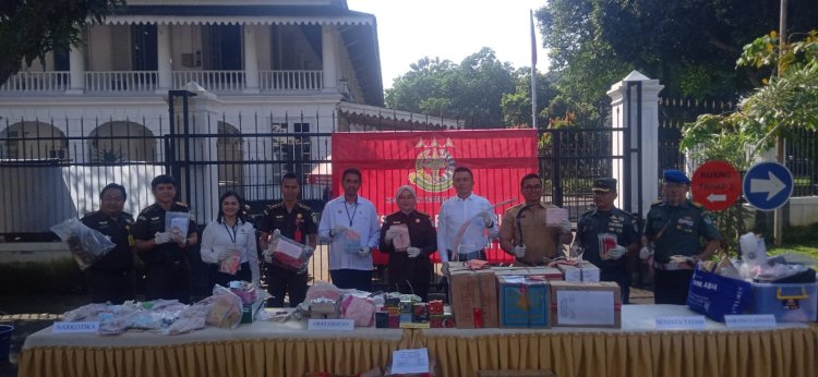 Babinsa Koramil 06-01/Bogor Tengah Hadiri Pemusnahan Barang Bukti