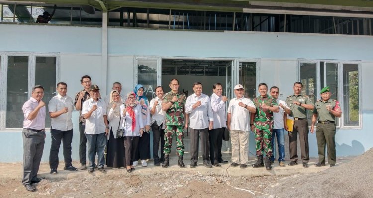 Dandim 0606/Kota Bogor Hadiri kunjungan Tim BGN Pusat, progres pembangunan unit pelayanan makan bergizi wilayah Kota Bogor.