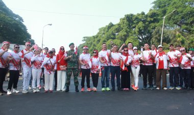 Dandim 0606/Kota Bogor  Hadiri Kirab Merah Putih Festival Merah Putih Ta 2024.