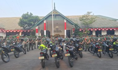 Peduli Keselamatan , Kodim 0606/Kota Bogor Cek Kendaraan Roda Dua dan Kelengkapan Surat Kendaraan