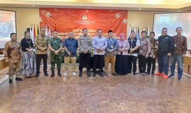 Babinsa Koramil 06-06/Tanah Sareal Hadiri Rapat pleno terbuka penetapan perolehan kursi partai politik peserta pemilu Tahun 2024