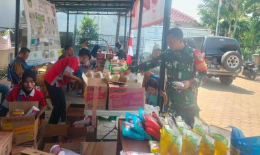 Babinsa Koramil 06-05/Bogor Utara Pantau Kegiatan Pasar Murah