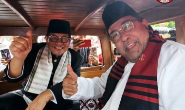 Pramono Anung - Rano Karno Naik Oplet Daftar Pilgub Jakarta ke KPU