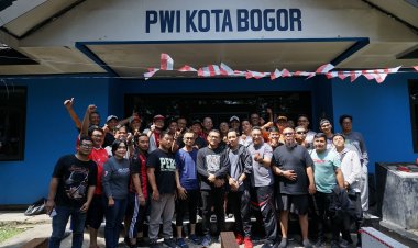 Jumat Sehat,  Pj Wali Kota Apresiasi Kekompakan Wartawan