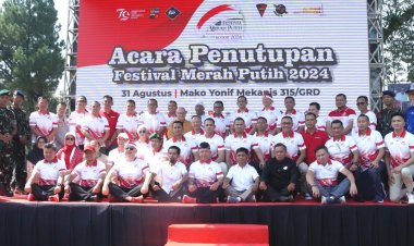 Brigjen TNI Faisol Izzuddin karimi, S.E., menghadiri penutupan ceremony Festival merah putih tahun 2024