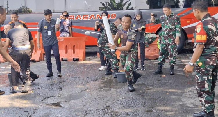 Meriahkan HUT Ke-79 Kemerdekaan RI, Anggota Koramil 06-03/Bogor Timur Ikut Perlombaan