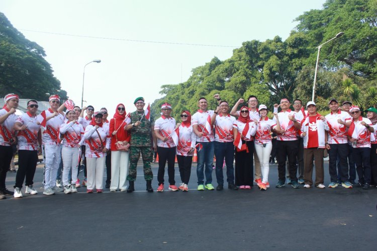 Dandim 0606/Kota Bogor  Hadiri Kirab Merah Putih Festival Merah Putih Ta 2024.