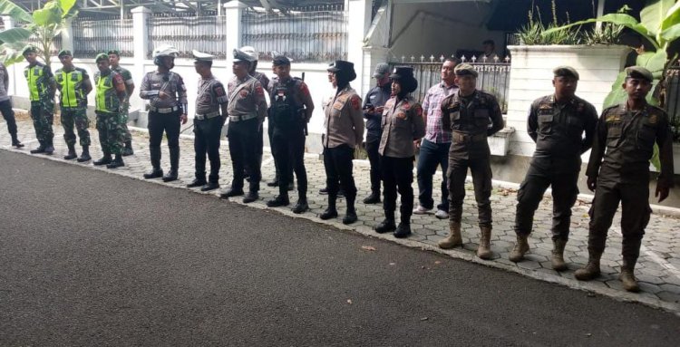 Terjunkan Personel Kodim 0606/Kota Bogor Dalam Apel Pengamanan  Pendaftaran Calon Walikota/Wakil Walikota Bogor