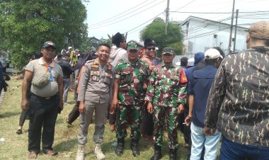 Guna Menjaga Keamanan Wilayah, Babinsa Koramil 06-05/Bogor Utara laksanakan Pemantauan Dan Pengamanan Aksi Damai Pembangunan Mesjid Miah