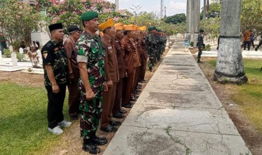 Anggota Koramil 06-01/Bogor Tengah Laksanakan Upacara Pemakaman Secara Militer Terhadap Legiun Veteran Pejuang Kemerdekaan Republik Indonesia