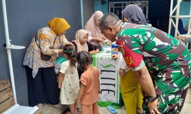 Peduli Kesehatan Ibu Hamil, Lansia dan Balita Babinsa Koramil 06-05/Bogor Utara Lakukan Pendampingan Layanan Posyandu