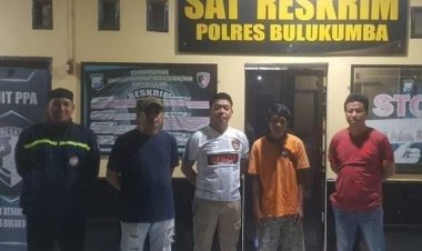 Polisi Amankan Terduga Pelaku Aniaya Anak Dibawah Umur di Rilau Ale, Bulukumba.