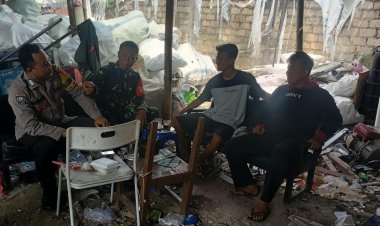 Babinsa Koramil 06-05/Bogor Utara Laksanakan Komsos Bersama Pelaku Usaha Limbah