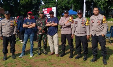 Peringati HUT PMI Ke 79 Babinsa Koramil 06-05/Bogor Utara Ikut Serta Lakukan Pengamanan Gerak Jalan Sehat