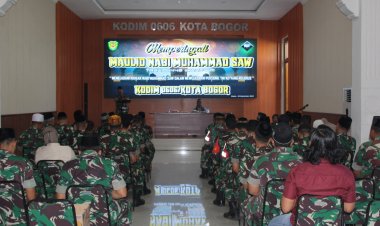 Kodim 0606/Kota Bogor  Peringati Maulid Nabi Besar Muhammad SAW 1446 H/2024 Masehi