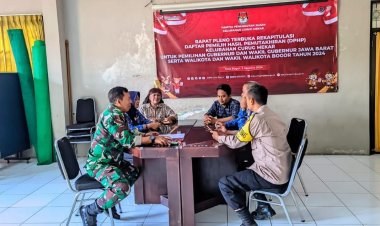 Babinsa Koramil 06-04/Bogor Barat rapat Kordinasi terkait di Bukanya Pendaptaran Petugas TPS