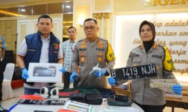 Polda Lampung Tangkap Pelaku Jual Beli Mobil Bodong
