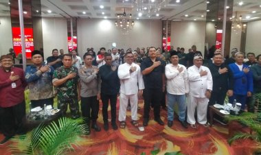 Babinsa  Hadiri Rapat Koordinasi Dan Sosialisasi Penetapan Lokasi Kampanye dan APK Pilkada 2024.