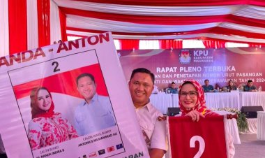 Pilkada Pesawaran 2024 : Nanda-Anton Nomor Urut 2, Aries-Supri Nomor Urut 1