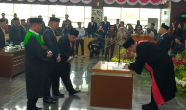 Babinsa Hadiri Pengucapan Sumpah/Janji Ketua dan Wakil Ketua DPRD Kota Bogor Masa  Jabatan Tahun 2024-2029.