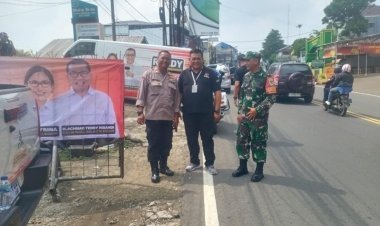 Babinsa Koramil 06-03/Bogor Timur Lakukan Pengamanan Kampanye Dialogis Calon Wali Kota dan Calon Wakil Wali Kota Bogor