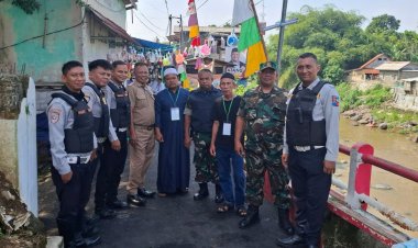 Babinsa Koramil 06-03/Bogor Timur bantu pengamanan Pengajian umum Majelis Riyhatul Mustofa