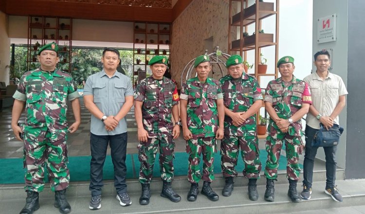 Anggota Kodim 0606/Kota Bogor Laksanakan Pengamanan Pelatihan Manajemen pengawasan intern dam manajemen dan Risiko di Lingkungan TNI - AD