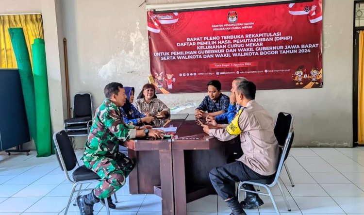 Babinsa Koramil 06-04/Bogor Barat rapat Kordinasi terkait di Bukanya Pendaptaran Petugas TPS