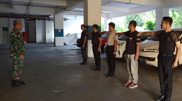 Babinsa Koramil 06-03/Bogor Timur Laksanakan Bintahwil Bersama Scurity