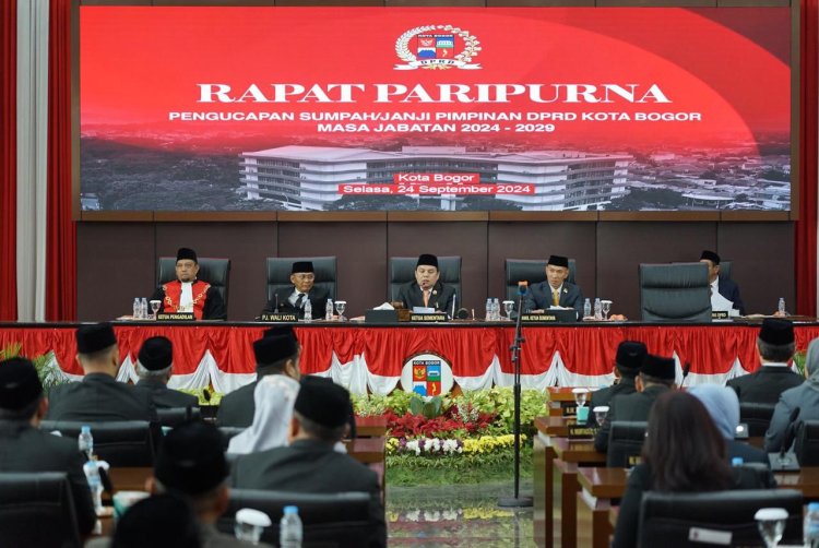 Pesan Pj Wali Kota untuk Pimpinan DPRD Kota Bogor 2024-2029
