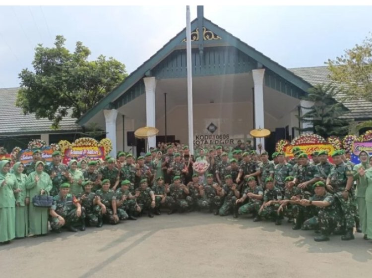 Kodim 0606/Kota Bogor Gelar Tradisi Pelepasan dan Penerimaan Komandan Baru