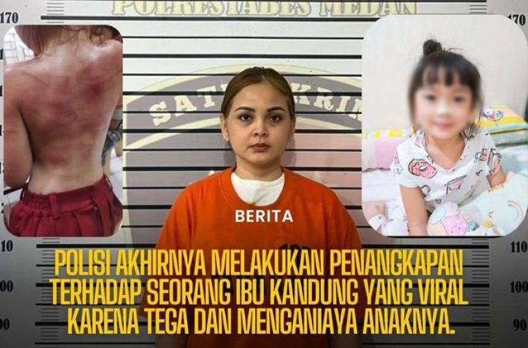 Terungkap! Ibu Keji di Medan Aniaya Anak Kandung Gegara Stiker Hilang di Sekolah