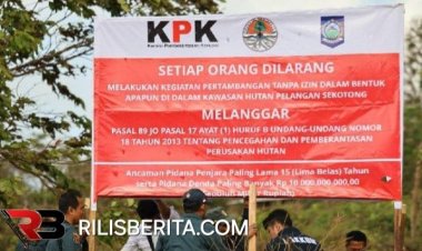 Omzet Capai Rp 90 Milyar Per Bulan, KPK Segel Tambang Emas Ilegal di Sekotong Lombok Barat.