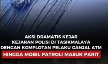 Viral Aksi Kejar Kejaran Antara Polisi dan Komplotan Pelaku Ganjal ATM