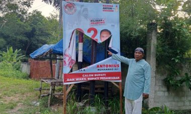Alat Peraga Kampanye Calon Bupati Dirusak Orang Tak Dikenal
