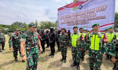 Danrem 061/sk Pimpin Pengamanan PAM  VVIP di Istana Cipanas