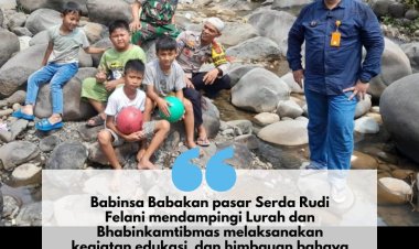 Jangan biarkan ! Anak bermain di sungai tanpa pengawasan.