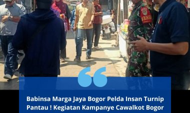 Babinsa Marga Jaya Bogor :  Pantau ! Kegiatan Kampanye Cawalkot Bogor 2024